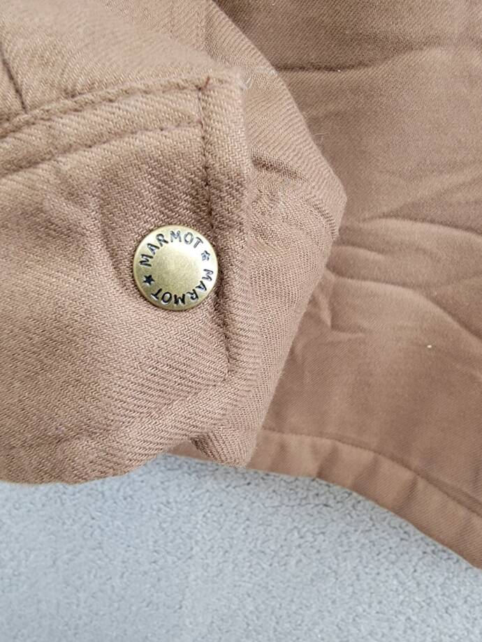 Marmot Ridgefield Fleece-Lined Flannel Shirt Jacket Men's L Pinecone Front Snap