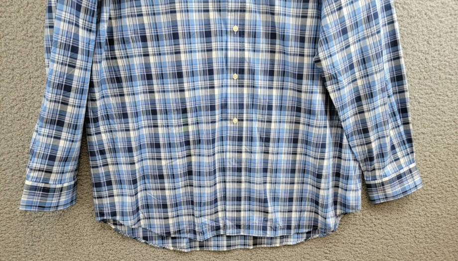Polo Ralph Lauren Big & Tall Plaid Stretch Poplin Shirt Men's XLT Blue Multi L/S