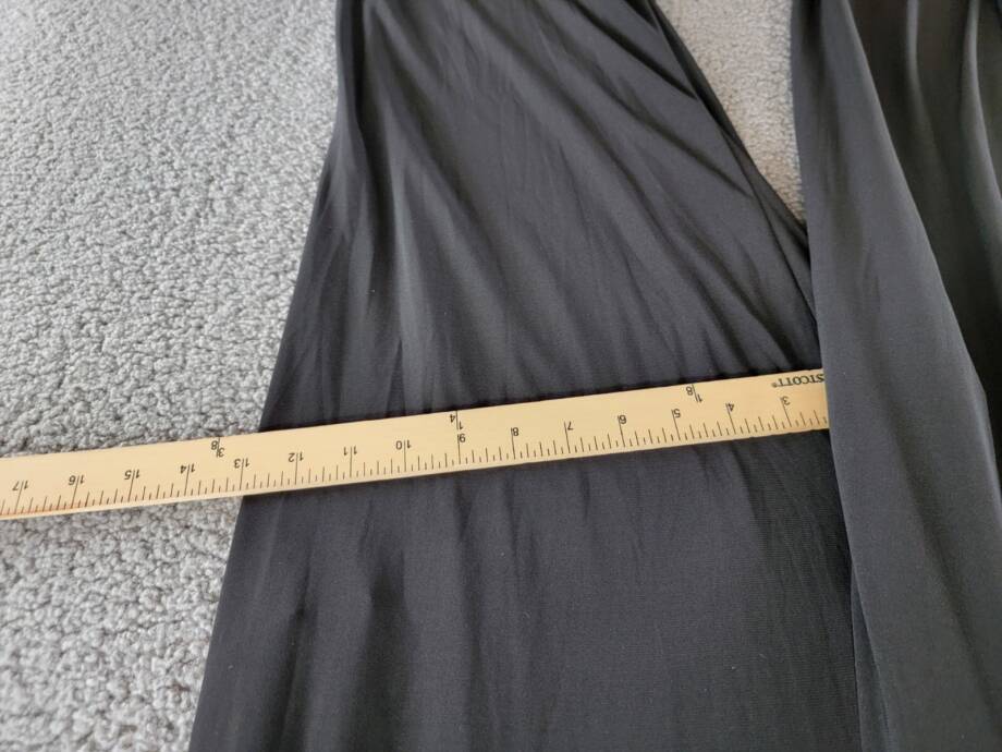 Jessica Howard Carlyle Metallic Mock Neck Jumpsuit Womens 12 Black/Gold Back Zip