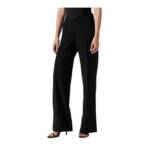 ASTR The Label Madison High Rise Wide Leg Straight Leg Pants Women's XS Black