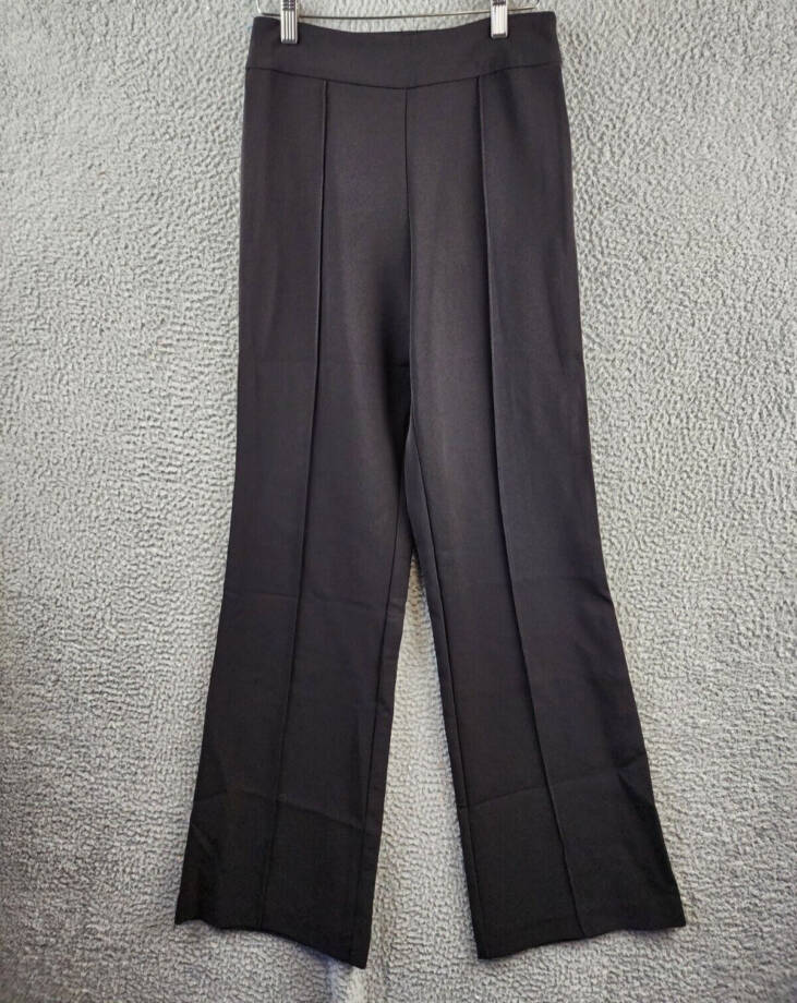 ASTR The Label Madison High Rise Wide Leg Straight Leg Pants Women's XS Black