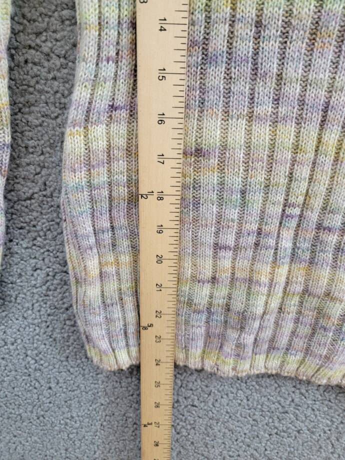 VANESSA BRUNO Arielle Wool Blend Ribbed Crewneck Sweater Womens S Multi Pullover