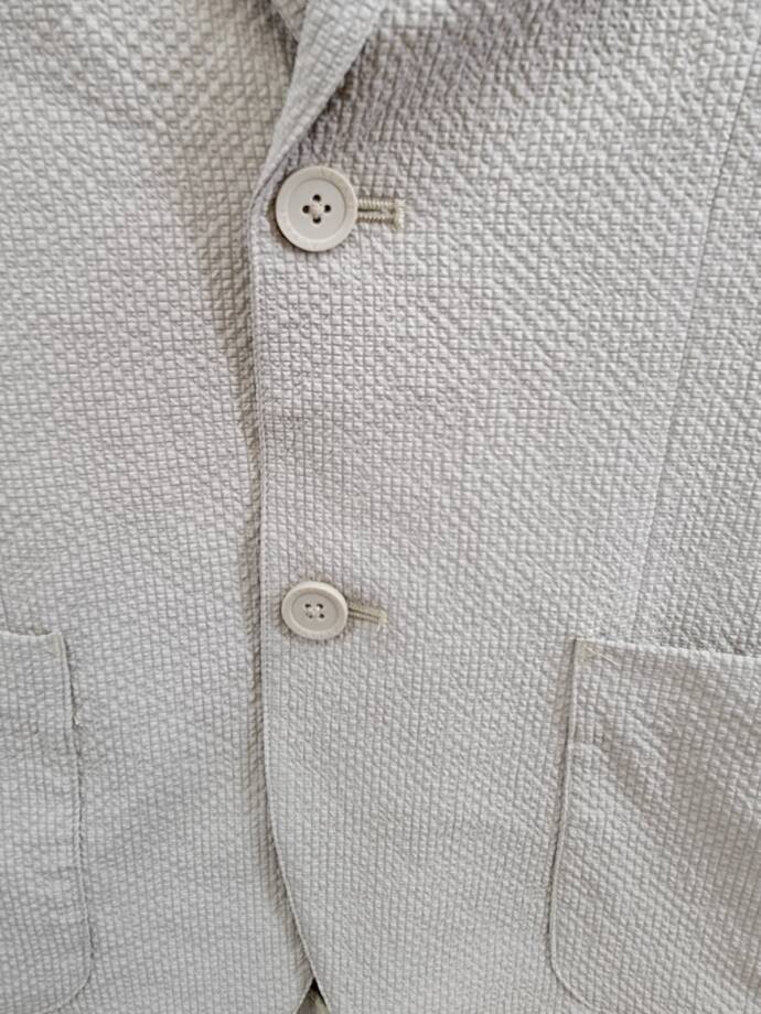 Alfani Classic-Fit Textured Seersucker Jacket Men's S Twill Notch Lapel L/S
