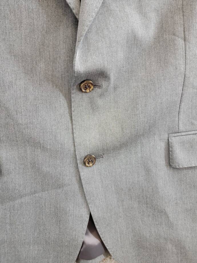 Polo Ralph Lauren Single-Breasted Twill Sport Coat Men's 48R Grey Notch Lapel