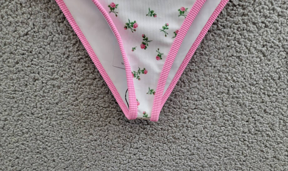 Beach Riot Emmy Bikini Bottom Women's XS Peony Blossom Floral Elastic Waist