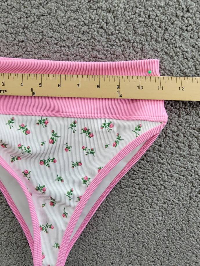 Beach Riot Emmy Bikini Bottom Women's XS Peony Blossom Floral Elastic Waist