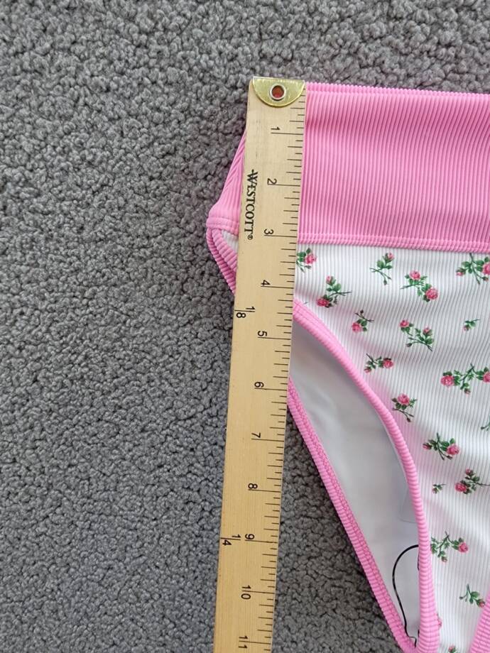 Beach Riot Emmy Bikini Bottom Women's XS Peony Blossom Floral Elastic Waist