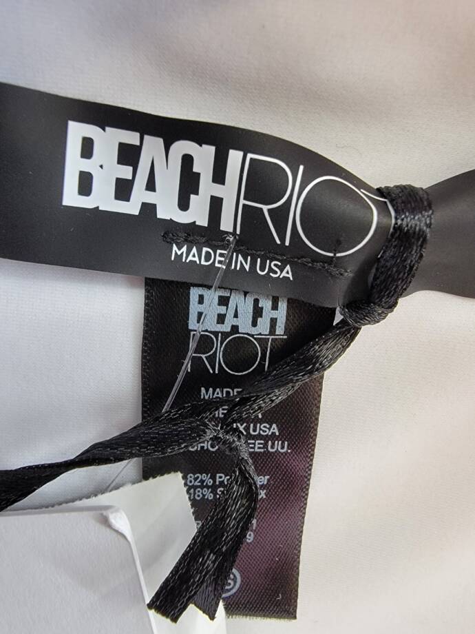 Beach Riot Emmy Bikini Bottom Women's XS Peony Blossom Floral Elastic Waist