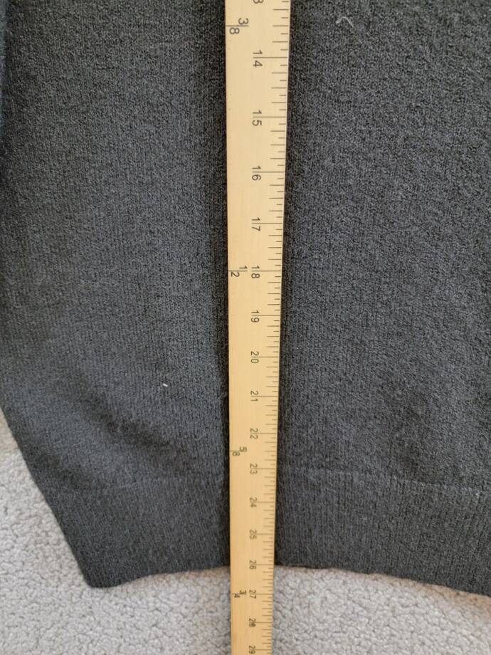 Karen Kane Ribbed Trim Mock Turtleneck Sweater Women's M Black Solid Pullover
