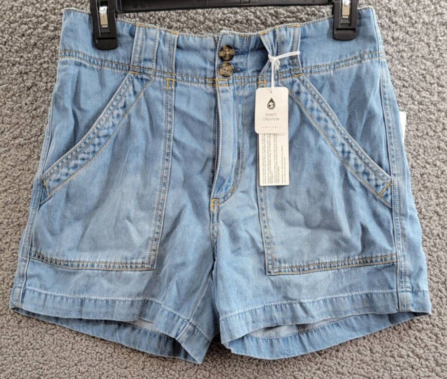 Sanctuary Reissue Shorts Women's XXS Sun Drench Zip Fly With Button Closure~