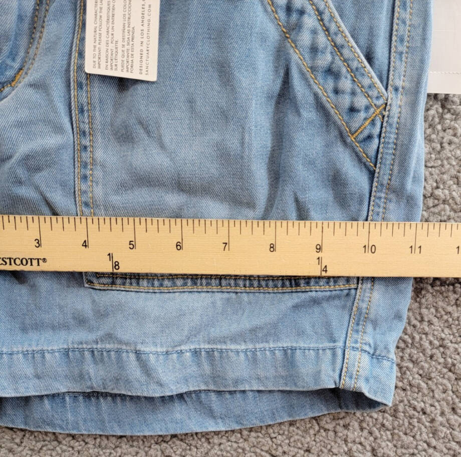 Sanctuary Reissue Shorts Women's XXS Sun Drench Zip Fly With Button Closure~