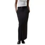 French Connection Harry Suiting Maxi Skirt Women's 2 Blackout Hook & Bar Closure
