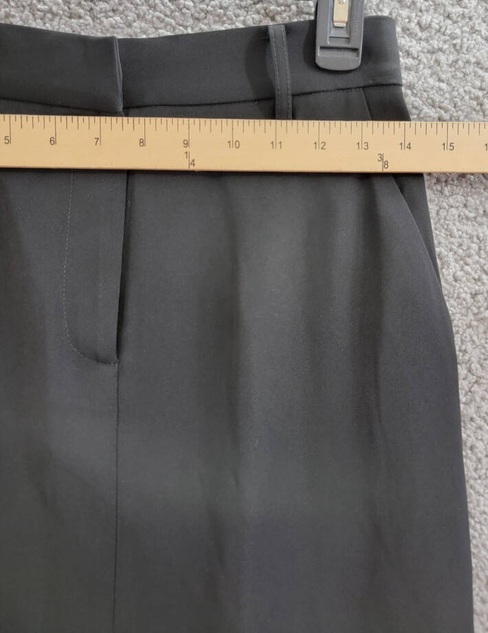 French Connection Harry Suiting Maxi Skirt Women's 2 Blackout Hook & Bar Closure