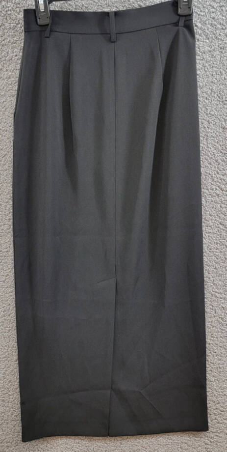 French Connection Harry Suiting Maxi Skirt Women's 2 Blackout Hook & Bar Closure