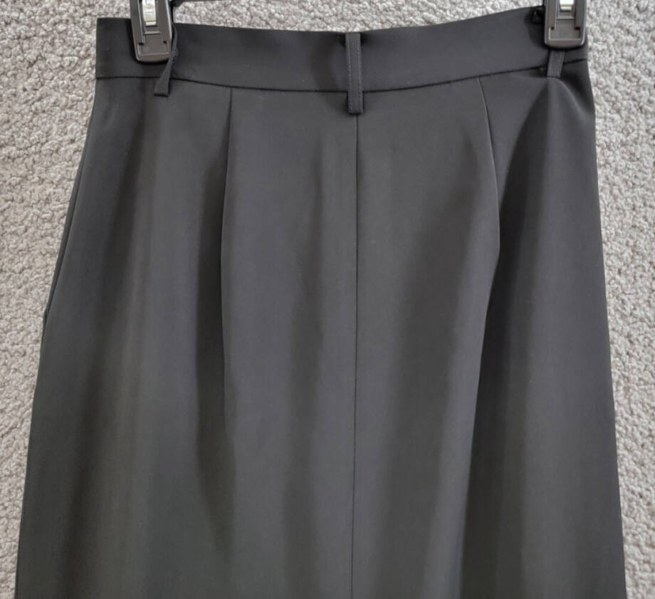 French Connection Harry Suiting Maxi Skirt Women's 2 Blackout Hook & Bar Closure
