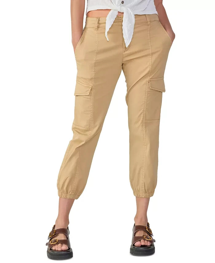 Sanctuary Rebel Cargo Pants Women's 24 True Khaki Belt Loops Button Closures~