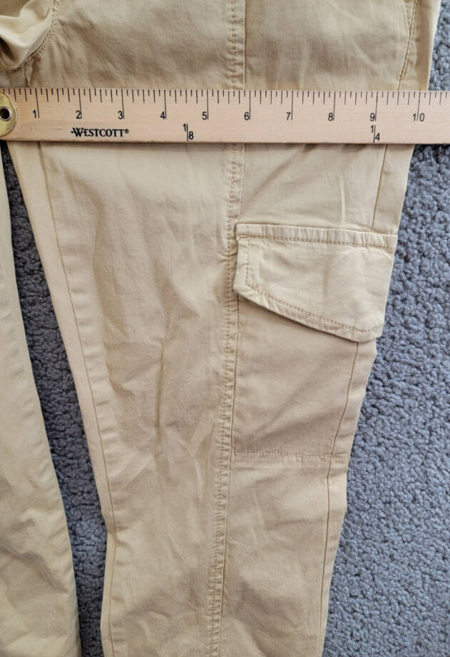 Sanctuary Rebel Cargo Pants Women's 24 True Khaki Belt Loops Button Closures~