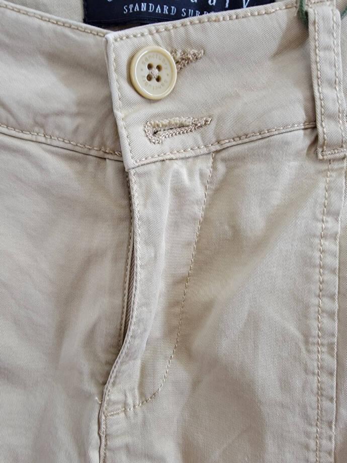 Sanctuary Rebel Cargo Pants Women's 24 True Khaki Belt Loops Button Closures~