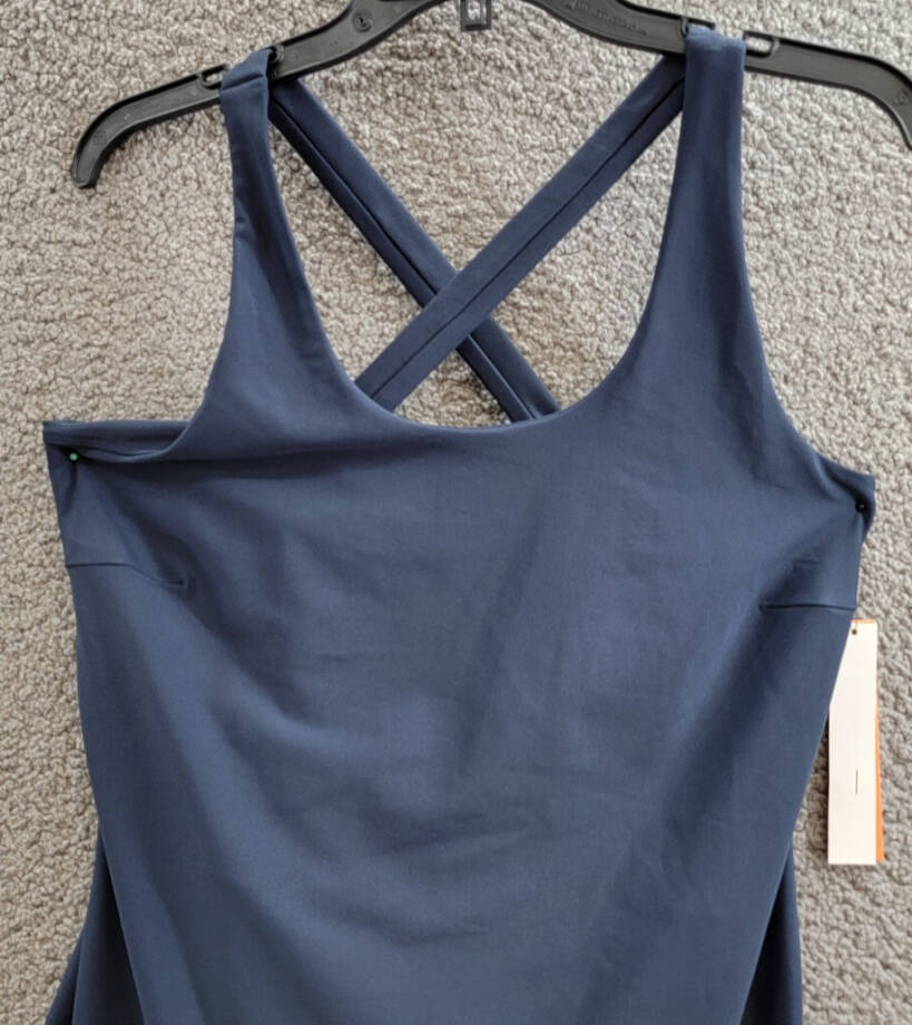 Aqua Athletic Pleat Hem Active Dress Women's XL Myth Sleeveless Pullover Style~