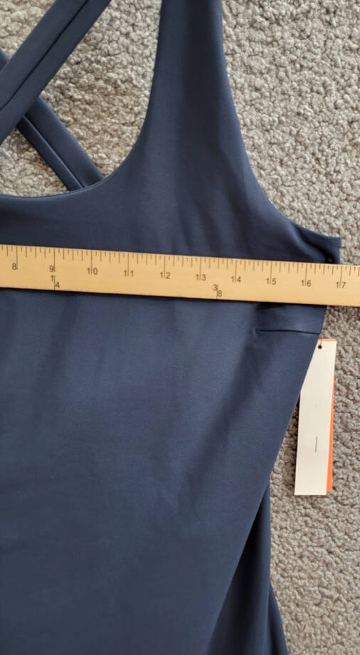 Aqua Athletic Pleat Hem Active Dress Women's XL Myth Sleeveless Pullover Style~