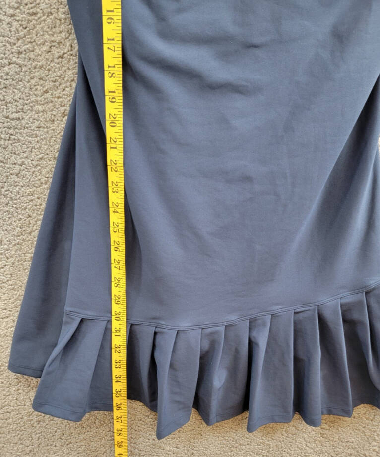 Aqua Athletic Pleat Hem Active Dress Women's XL Myth Sleeveless Pullover Style~