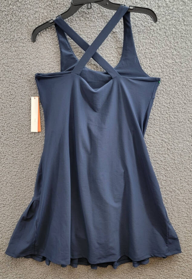 Aqua Athletic Pleat Hem Active Dress Women's XL Myth Sleeveless Pullover Style~