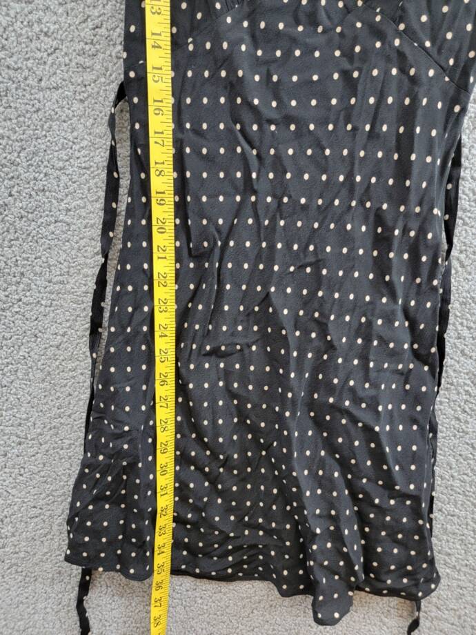 PAIGE Juanita Mini Dress Women's 2 Black/Cafe Sleeveless V-Neck Side Zip Closure