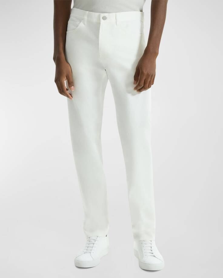 Theory Zaine 5-Pocket Hanson Twill Pants Men's 33 White Zip/Button Closure