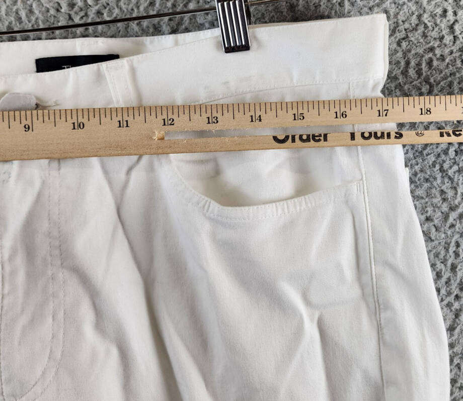 Theory Zaine 5-Pocket Hanson Twill Pants Men's 33 White Zip/Button Closure