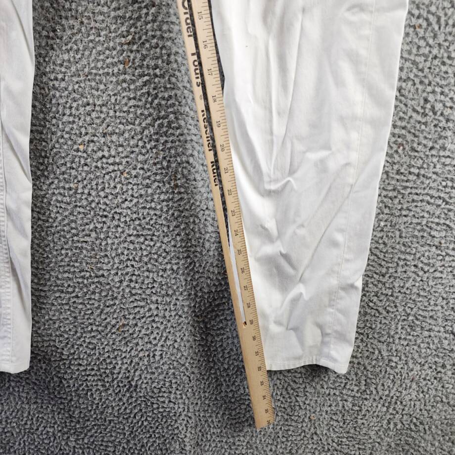 Theory Zaine 5-Pocket Hanson Twill Pants Men's 33 White Zip/Button Closure