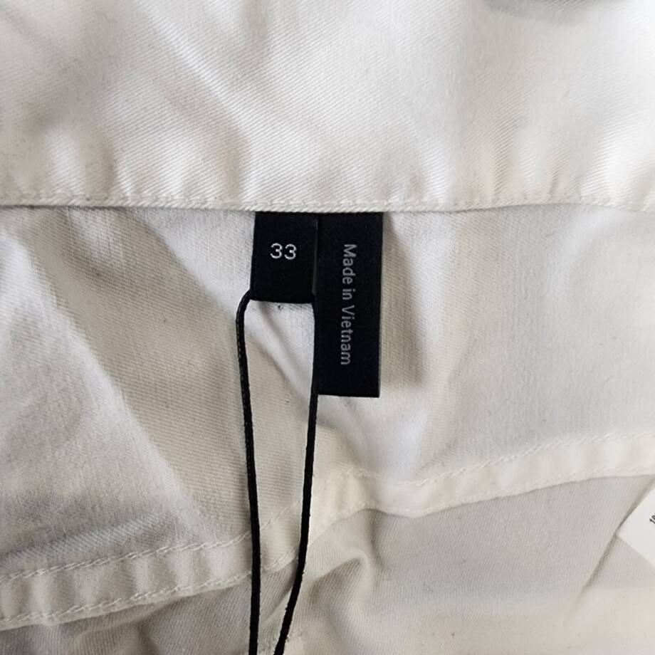 Theory Zaine 5-Pocket Hanson Twill Pants Men's 33 White Zip/Button Closure