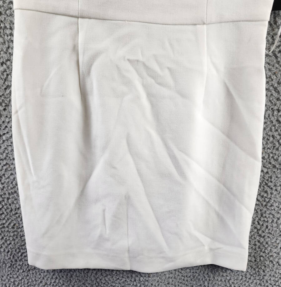 FRENCH CONNECTION Whisper Corset Dress Women's 8 Sumer White Back Zip Closure