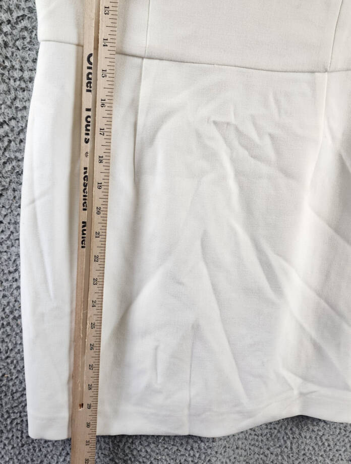 FRENCH CONNECTION Whisper Corset Dress Women's 8 Sumer White Back Zip Closure