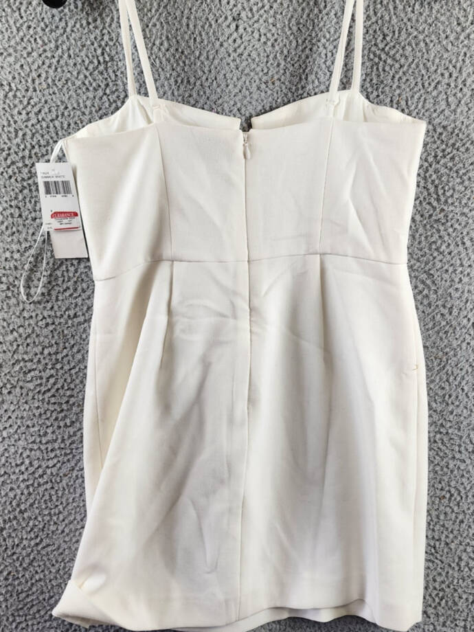 FRENCH CONNECTION Whisper Corset Dress Women's 8 Sumer White Back Zip Closure