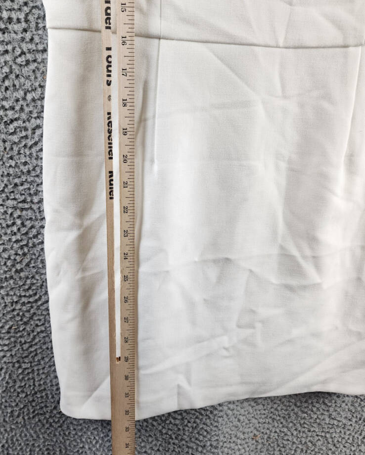 FRENCH CONNECTION Whisper Corset Dress Women's 10 Sumer White Back Zip Closure