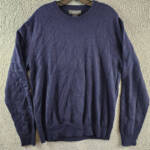 The Men's Store at Bloomingdale's Cashmere Novelty Stitch Sweater Men's L Navy