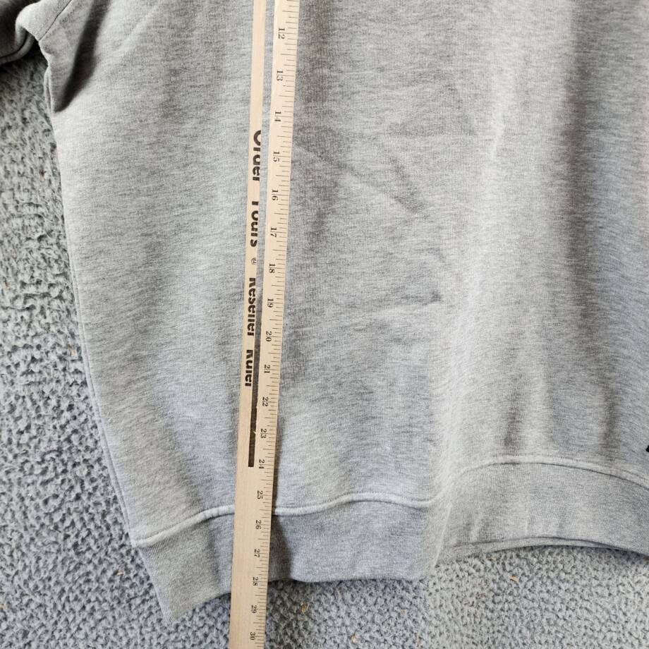 A.C. Milan Crew Neck Fleece Sweatshirt Men's XL Light Grey Heather Long Sleeve