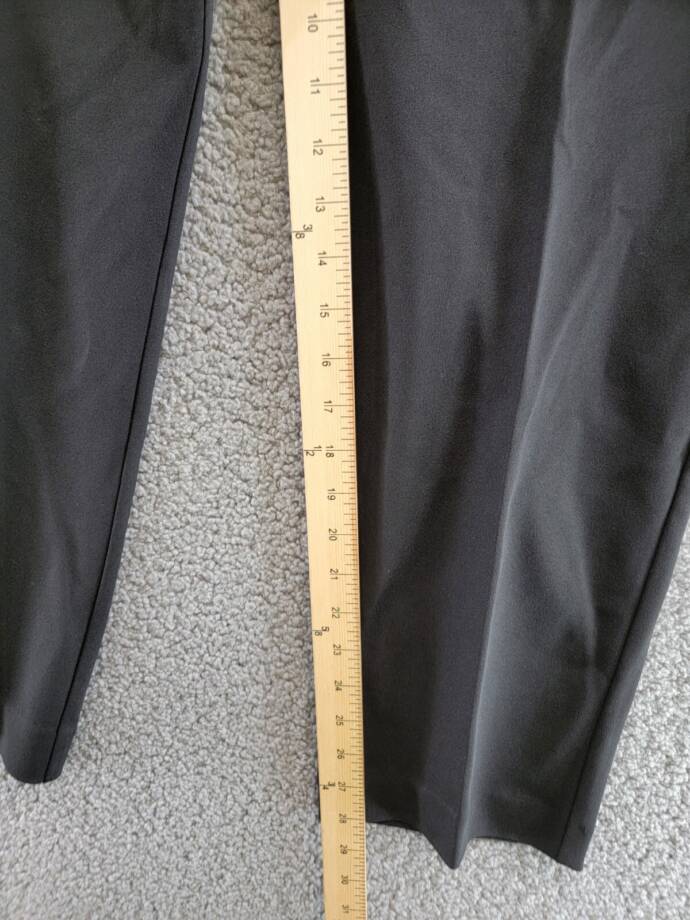 Bar III Plus Size Button-Detail Straight-Leg Pull-On Pants Women's 1X Black