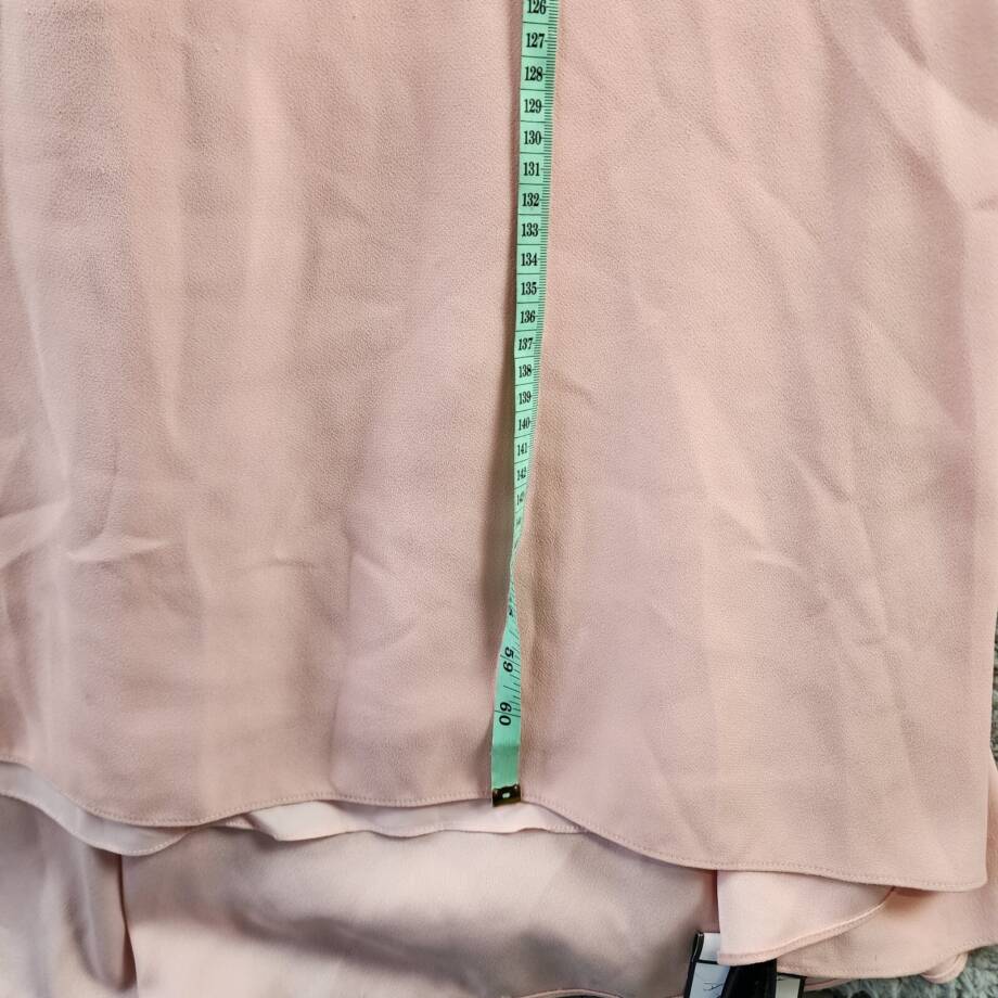 Eliza J Bow Back Halter Gown Women's 10 Blush Sleeveless Back Zip Closure