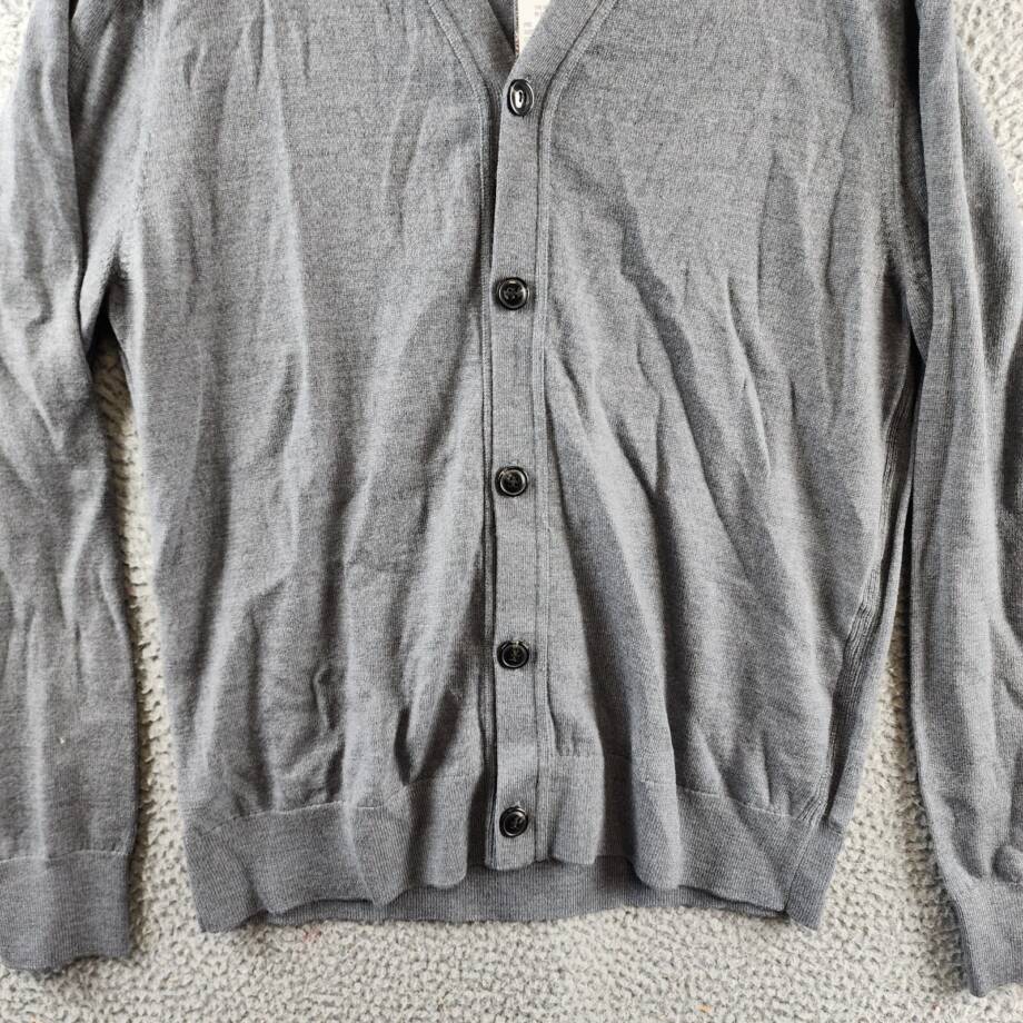 The Men's Store at Bloomingdale's Wool Button Front Cardigan Men's L Med Grey
