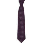 The Men's Store at Bloomingdale's Medallion Grid Silk Classic Tie Men's 8 Purple