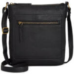 Style & Co Hudsonn North South Crossbody Bag Women's Black Top Zip Closure