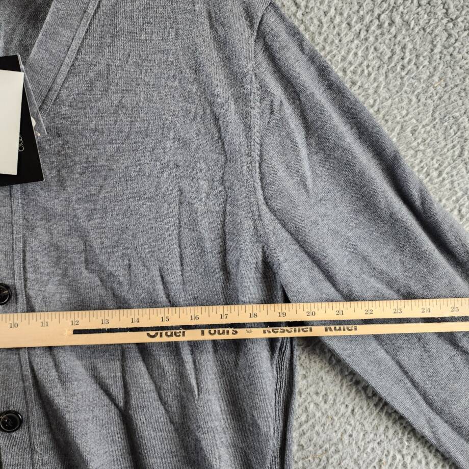 The Men's Store at Bloomingdale's Wool Button Front Cardigan Men's L Med Grey