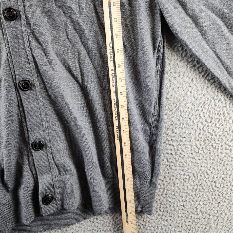 The Men's Store at Bloomingdale's Wool Button Front Cardigan Men's L Med Grey