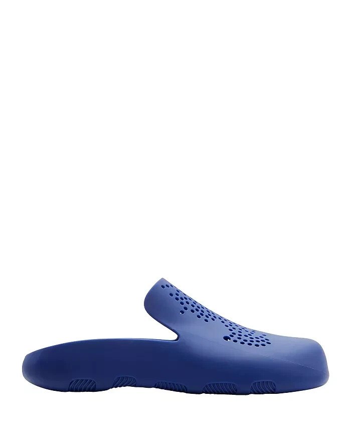 Burberry Stingray Clogs Men's 8 Blue Equestrian Knight Design Burberry Lettering