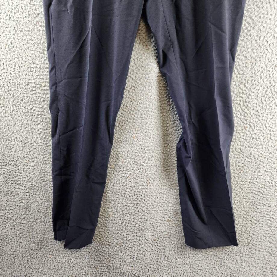 BOSS P-Genius CW-WG-243 Pants Men's 32R Dark Blue Virgin Wool Blend Mid Rise