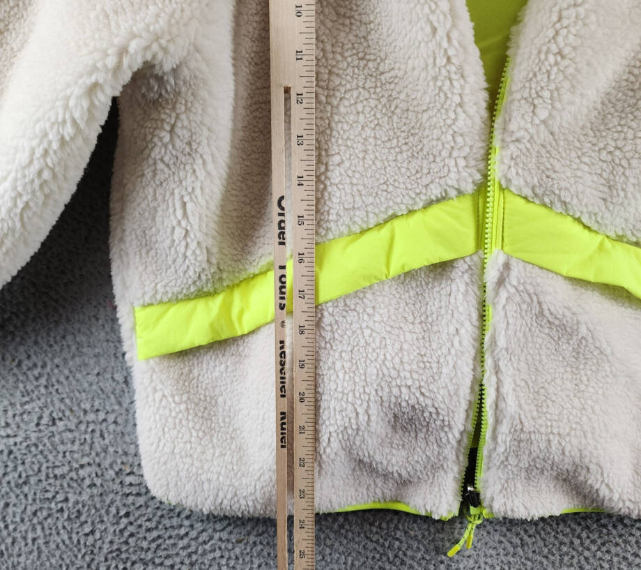 Calvin Klein Performance Reversible Sherpa Jacket Women's Chalk Safe M