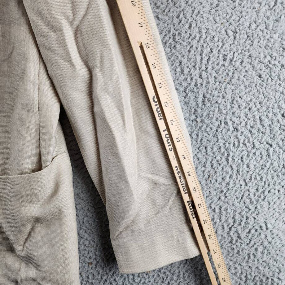 Boglioli Wool Cashmere Silk Blend Slim Fit K. Jacket Men's Natural Pockets 42