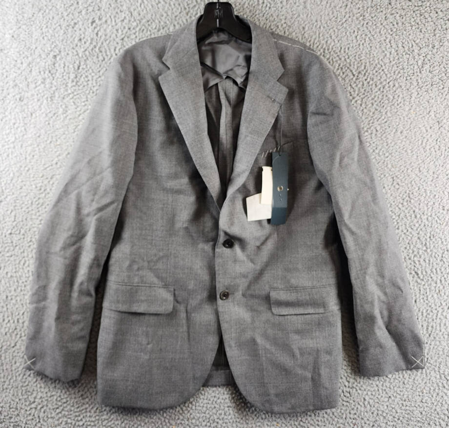 Boglioli Milano Melange Wool Blend Slim Fit Suit Jacket Men's 50C Grey Melance