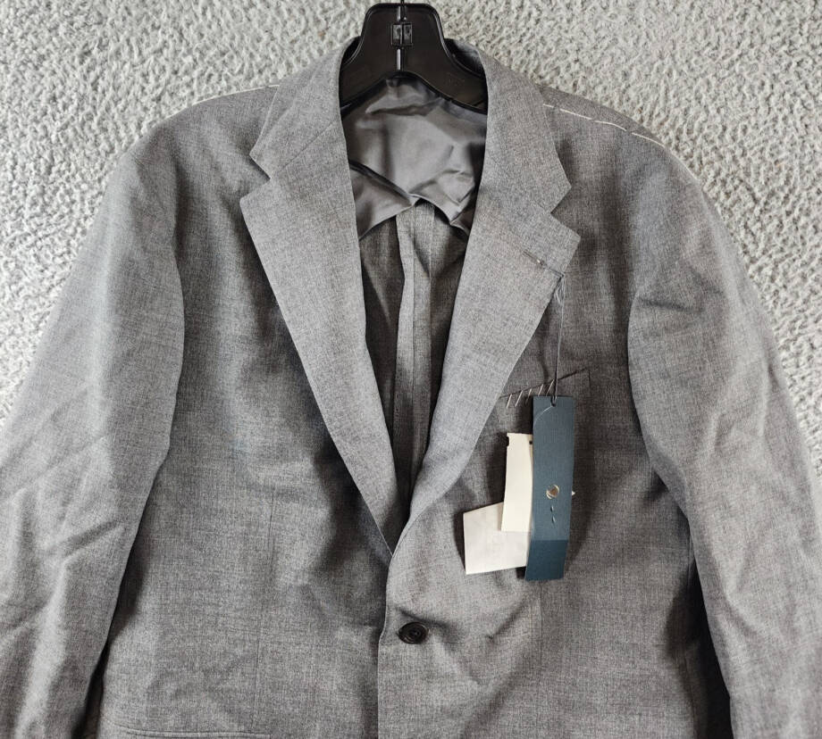 Boglioli Milano Melange Wool Blend Slim Fit Suit Jacket Men's 50C Grey Melance